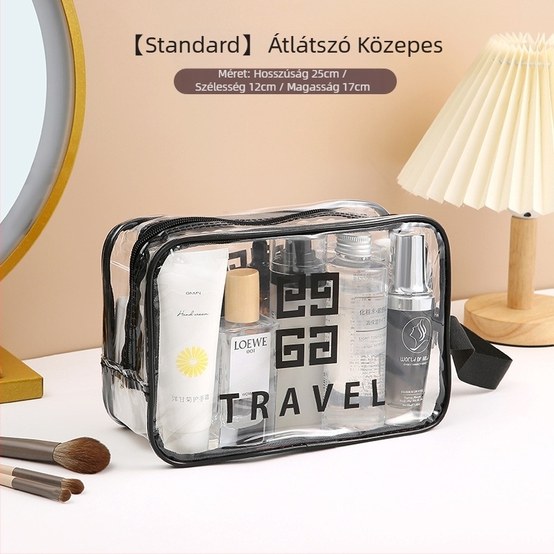 Kozmetikai táska P3959, PU anyag, vízálló, formája kézitáska, stílus modern és minimalist