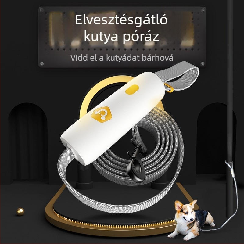 Nylon fényvisszaverő kutyalánc kis- és közepes méretű kutyáknak, törésálló, sétára használható