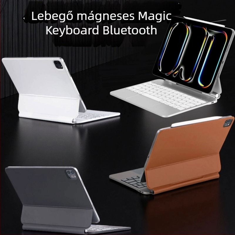 Mágneses Bluetooth billentyűzet tok iPad Pro 11 hüvelyk és 10,9 hüvelyk tabletákhoz