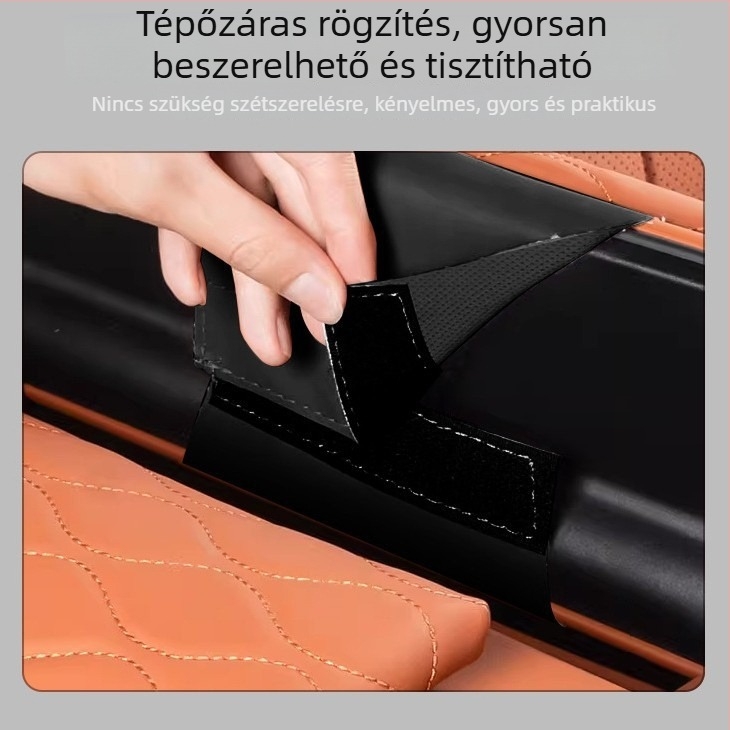 Bőr középső kartámasz fedél emelő párnával, S07 23–26 modellhez, sötétkék