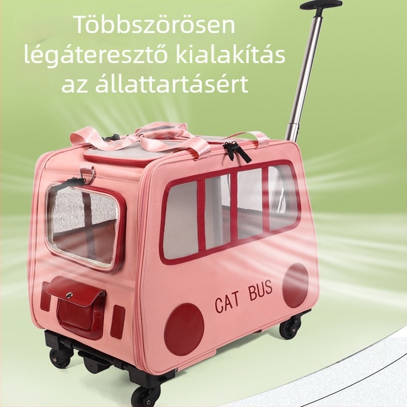 Macska hátizsák vállon át - hordozható, nylon, kapacitás 7,5 kg-ig