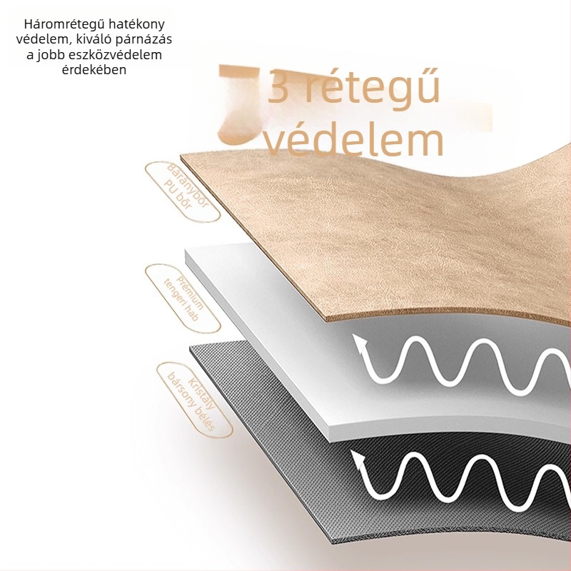 Tykson 14 hüvelykes laptop tok PU külsővel és poliészter-pamut béléssel, kompatibil Huawei, Apple MacBook Air, Lenovo, Xiaomi, városi minimalizmus, uniszex