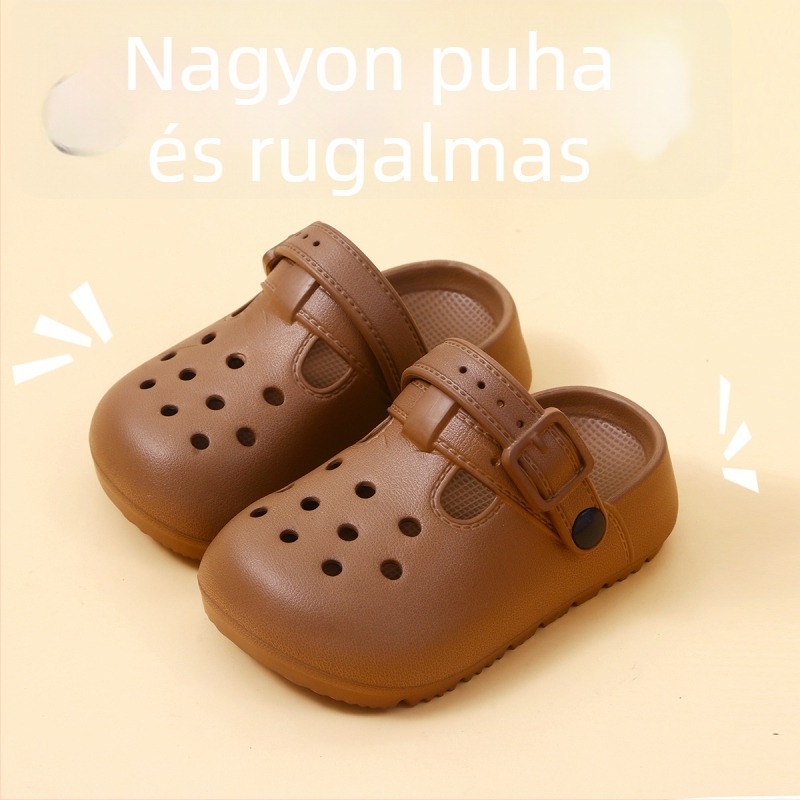 Gyerek EVA szandál cartoon dizájnnal, uniszex, nyár 2025, EVA anyag, csúszásmentes talp