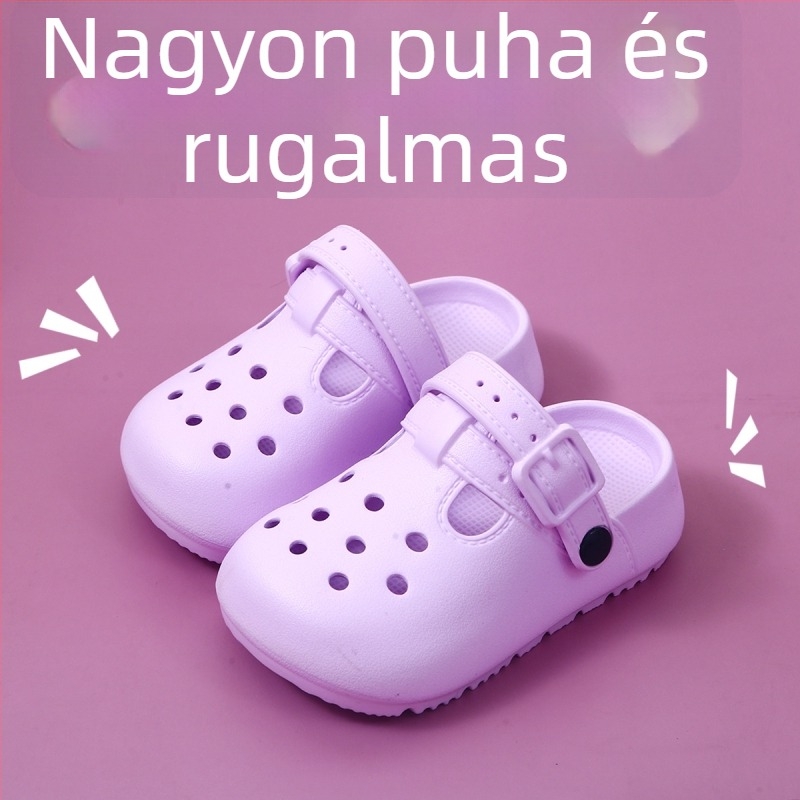 Gyerek EVA szandál cartoon dizájnnal, uniszex, nyár 2025, EVA anyag, csúszásmentes talp