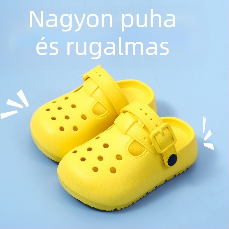 Gyerek EVA szandál cartoon dizájnnal, uniszex, nyár 2025, EVA anyag, csúszásmentes talp