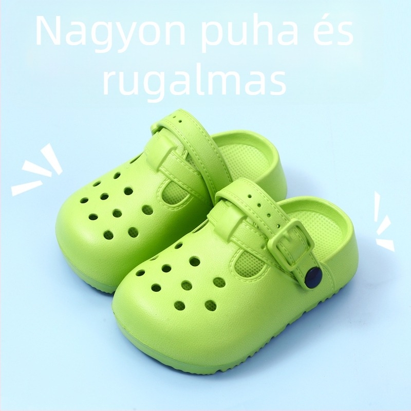 Gyerek EVA szandál cartoon dizájnnal, uniszex, nyár 2025, EVA anyag, csúszásmentes talp