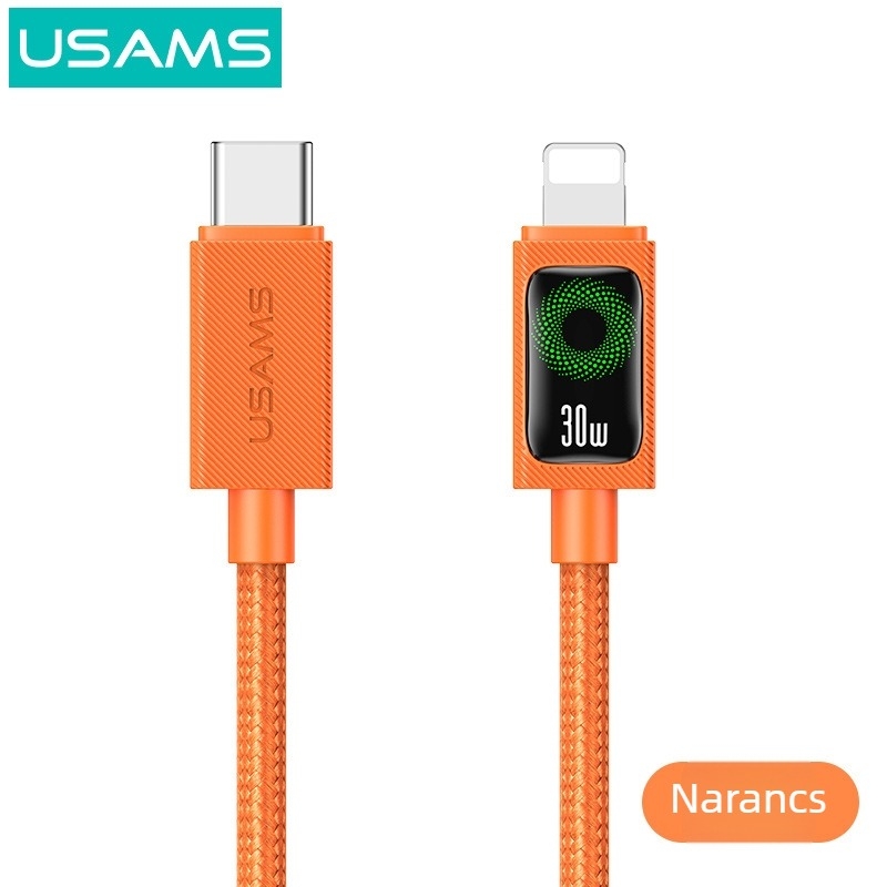 USB-C töltőkábel, fonott kivitel, 60W PD gyorstöltés, hossz 1–2 m