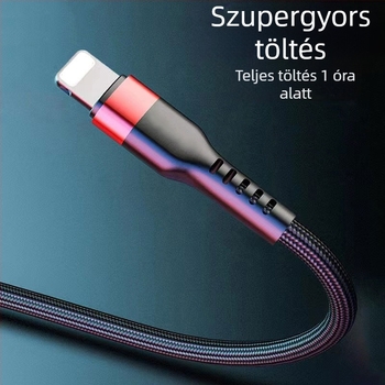 Kofi show USB-C töltőkábel – gyors töltés, alumíniumötvözet burkolat, 100W max teljesítmény, Type-C interfész, egyetlen csatlakozó