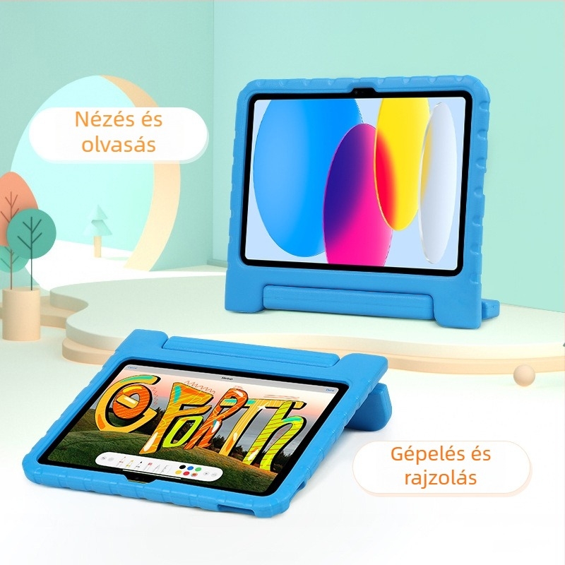 EVA ütésálló védőtok iPad A16, 11 hüvelykes tabletához, gyerekbarát kialakítás, kompatibilis az iPad 10. generációval