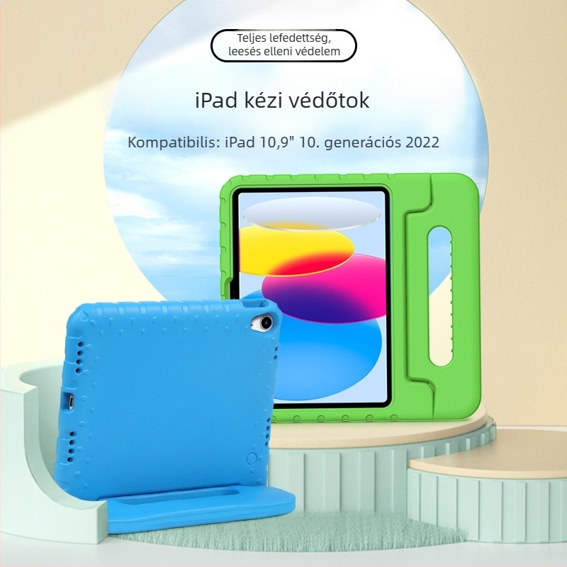 EVA ütésálló védőtok iPad A16, 11 hüvelykes tabletához, gyerekbarát kialakítás, kompatibilis az iPad 10. generációval