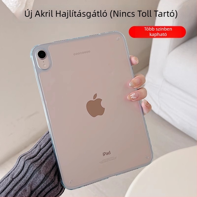 Átlátszó teljes körű védőtok iPad Pro 11-hez, tollhely nélkül, ütésálló, hőelvezetés