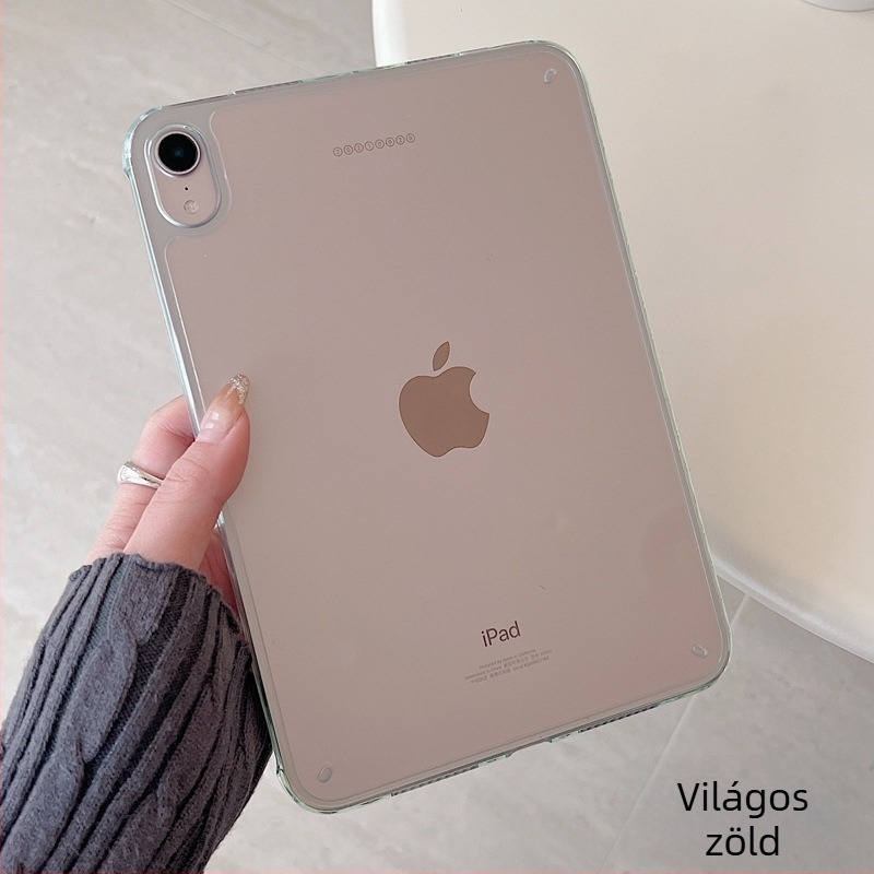 Átlátszó teljes körű védőtok iPad Pro 11-hez, tollhely nélkül, ütésálló, hőelvezetés