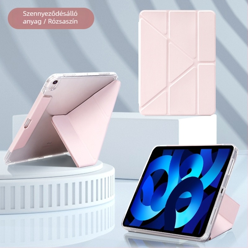 Mesterséges bőr iPad Air tok — művészi dizájn, ütésálló, mágneses zár, kopásálló