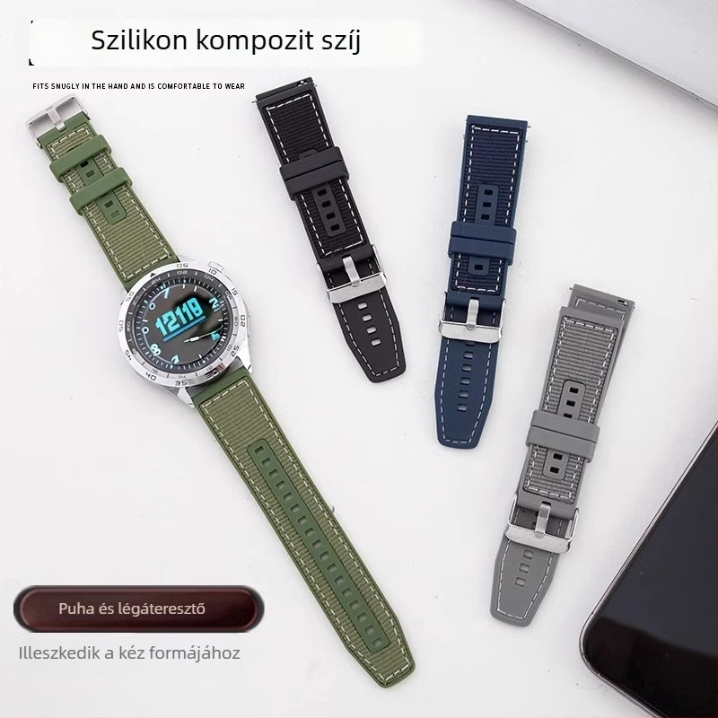 Huawei GT4-kompozit, szőtt szilikon-nailon gyorskioldó óraszíj Watch4Pro Sport GT3Pro 46mm, férfiak számára