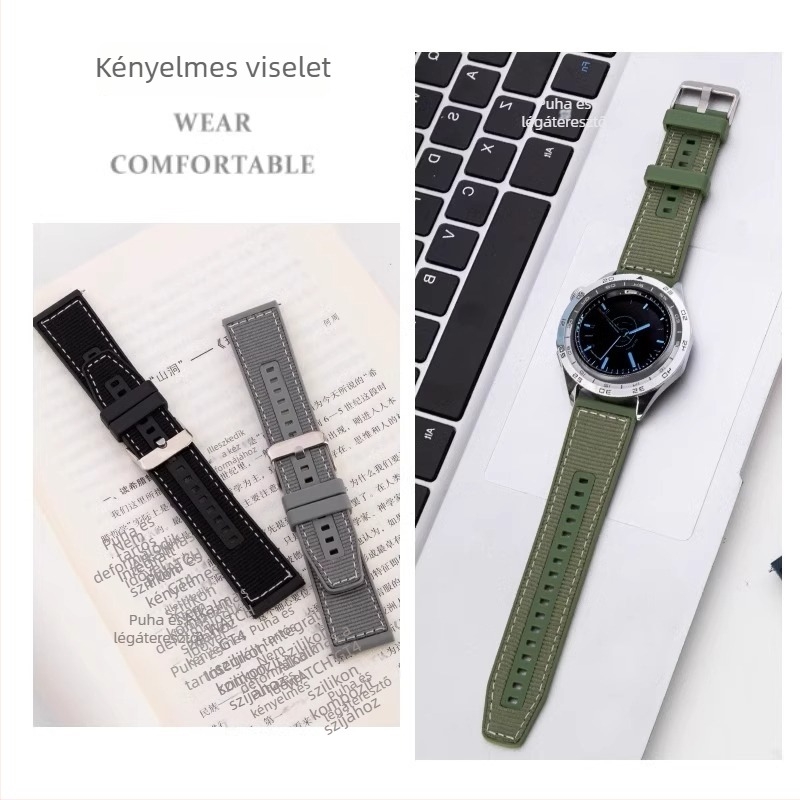 Huawei GT4-kompozit, szőtt szilikon-nailon gyorskioldó óraszíj Watch4Pro Sport GT3Pro 46mm, férfiak számára