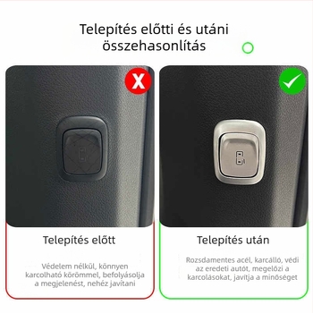 Lantu Dreamer belső gomb matrica - Alumíniumötvözet dekoratív matrikák a kormány világításához