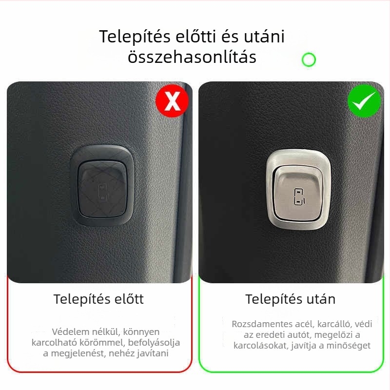 Lantu Dreamer belső gomb matrica - Alumíniumötvözet dekoratív matrikák a kormány világításához