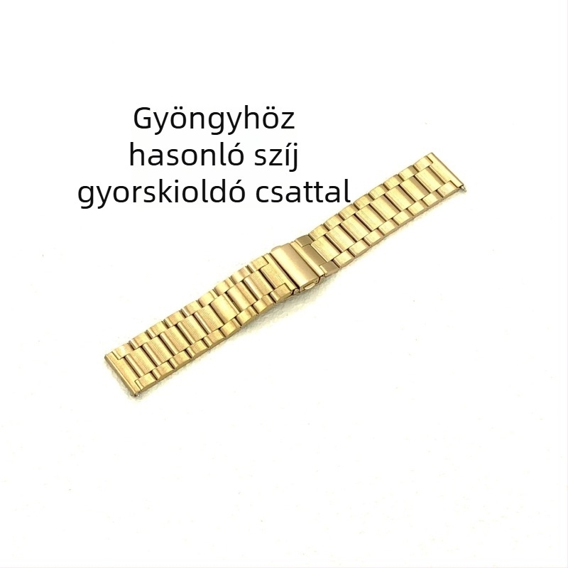 22 mm-es rozsdamentes acél óraszíj három gyöngyös dizájnnal Apple Watch Series 8-hoz