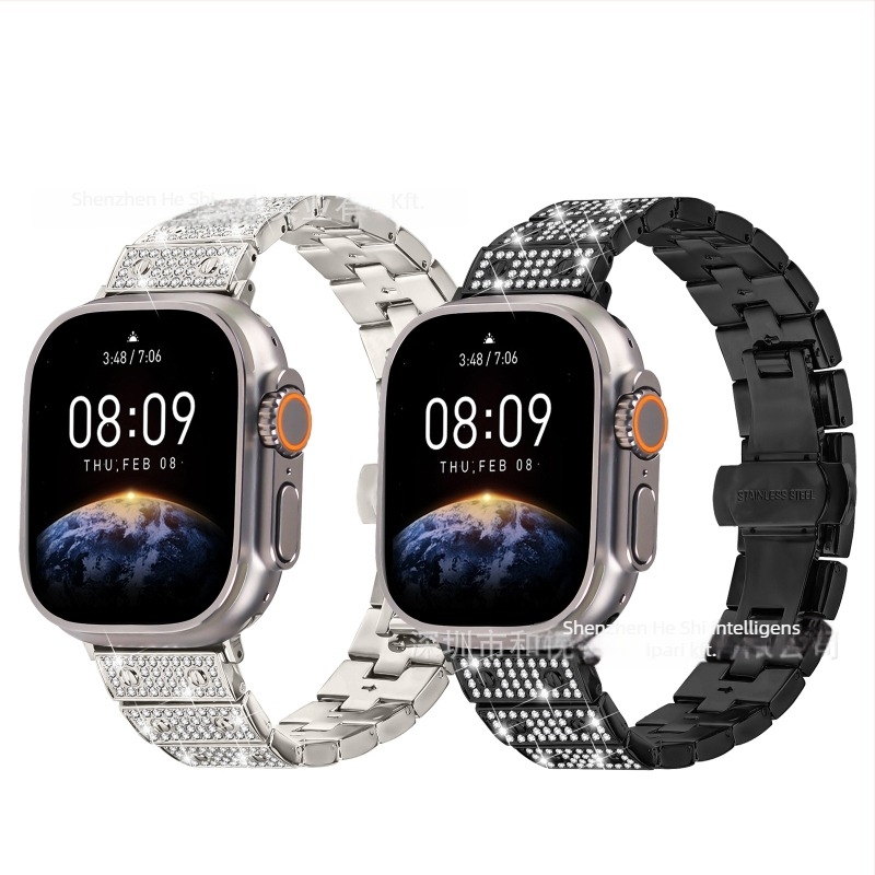 Fém szíj Apple Watch Ultra 2-höz, 20 mm szélesség, 65 g, 2022-ben megjelent
