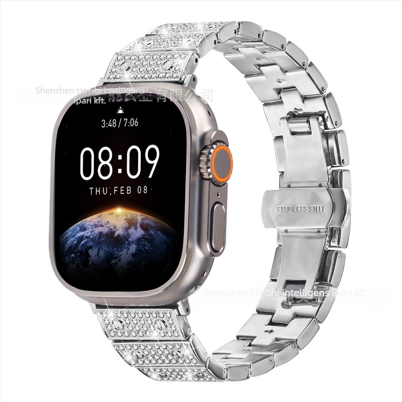 Fém szíj Apple Watch Ultra 2-höz, 20 mm szélesség, 65 g, 2022-ben megjelent