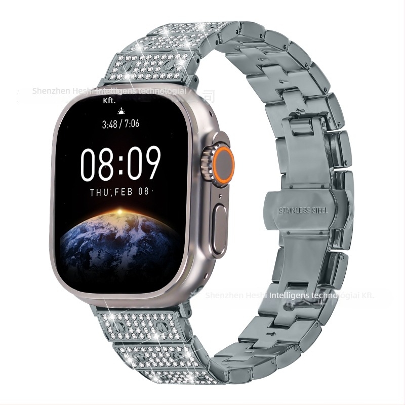 Fém szíj Apple Watch Ultra 2-höz, 20 mm szélesség, 65 g, 2022-ben megjelent