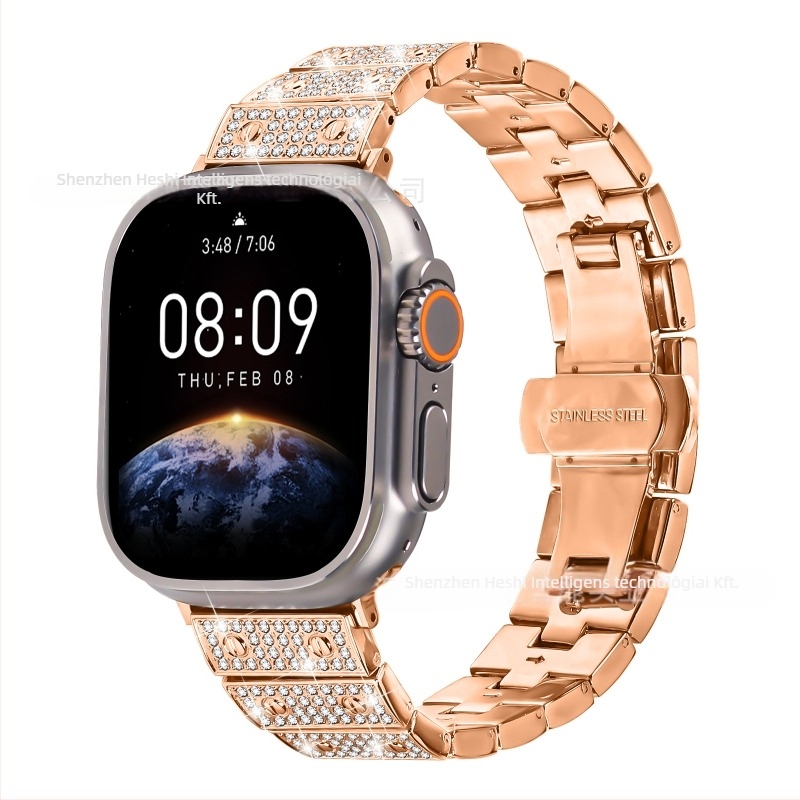 Fém szíj Apple Watch Ultra 2-höz, 20 mm szélesség, 65 g, 2022-ben megjelent