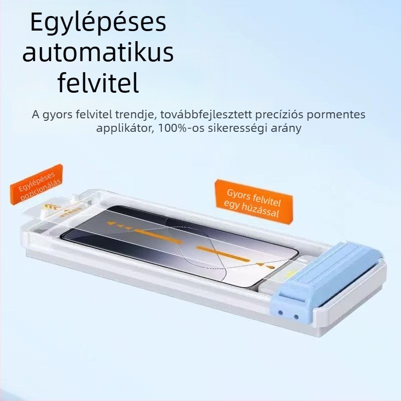 iPhone 17 Pro 3D görbe AR tükröződésmentes kijelzővédő edzett üvegből, teljes ragasztással, nagy átlátszóságú, iPhone 17/16-hoz