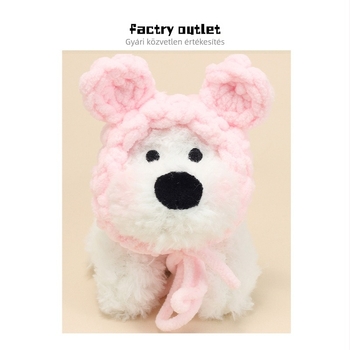 Kézzel készült aranyos West Highland White Terrier plüss kulcstartó, táskadísz, esküvői pár ajándéka