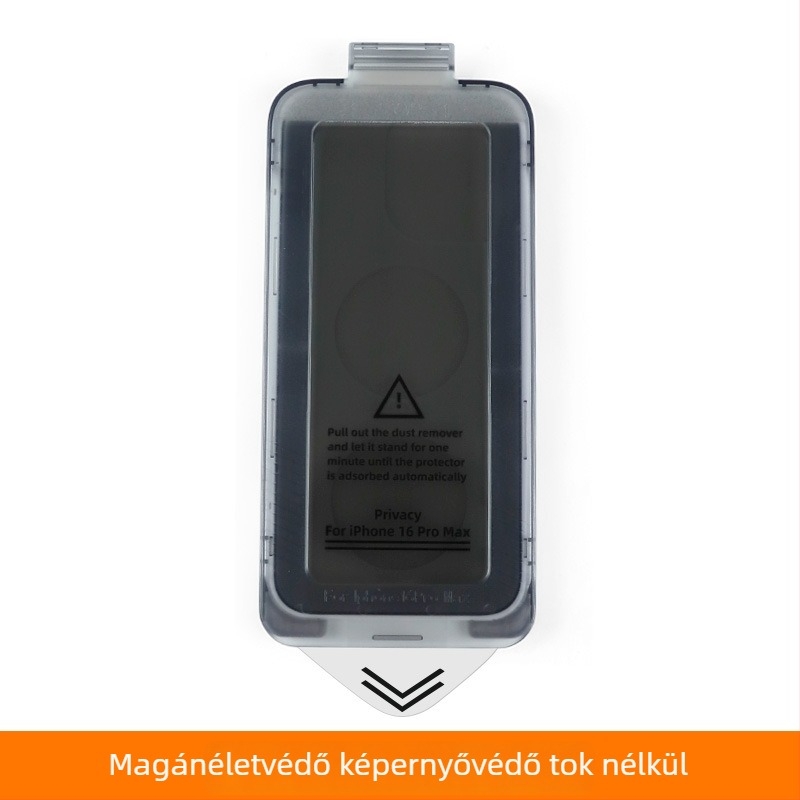 Üveg képernyővédő az iPhone 17/16 Pro előlapjára – HD tisztaság, Adatvédelmi védelem, Porálló, Ütésálló