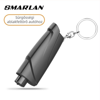 Smarlan Autóablak Törő – Mini Biztonsági Kalapács Beépített Vágóval, Műanyag, 50 g, Testreszabható