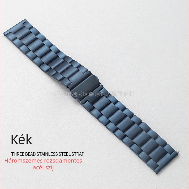 Három gyöngyös rozsdamentes acél szíj Apple Watch-hoz, Samsung és Huawei GT3-kompatibil