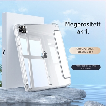 iPad Air 7, iPad Pro 11 toll rekesz és iPad mini 6-höz — műbőr; ütésálló, hőelvezetés, ujjlenyomat‑ellenálló; forró préselés