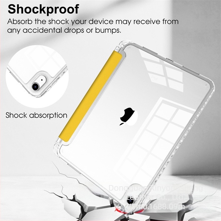 Apple iPad védőtok 11. és 10. generációhoz | Mesterséges bőr, Egyszerű dizájn, Alvó funkció, Esés elleni védelem, Nyomtatott felület, Testreszabható