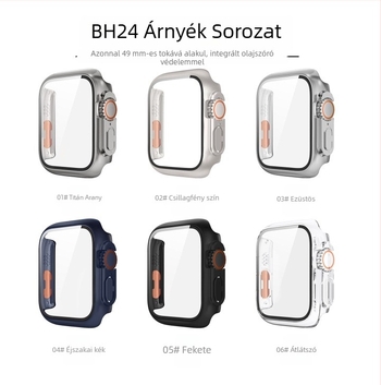PC védőtok Apple Watch-hoz iWatchs10/8/7/SE-hez integrált képernyővédővel