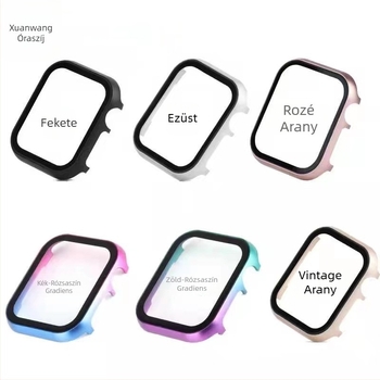 Apple Watchhoz készült alumínium ötvözetű tokkal, beépített edzett üveg kijelzővédővel