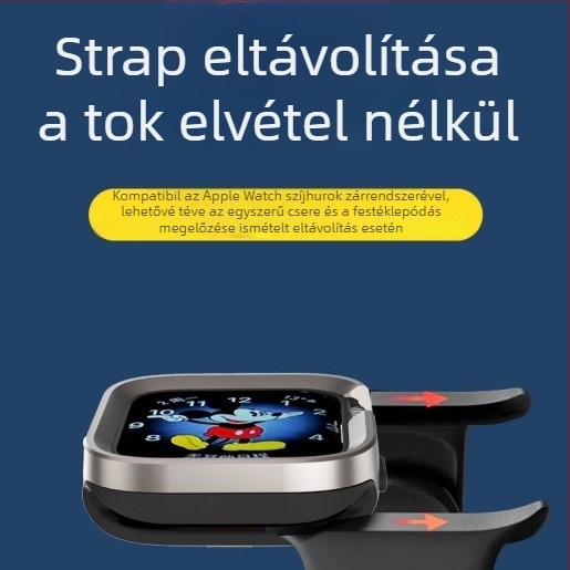 Apple Watch Ultra fémvédő tok – alumínium-titán ötvözet + TPU; 0,004 kg; Kód Wgoufeb