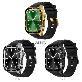 Apple Watch páncélzati védőtok, Rozsdamentes acél, 22mm interfész, Pillangócsat, Apple Watch-hoz, Divatos stílus