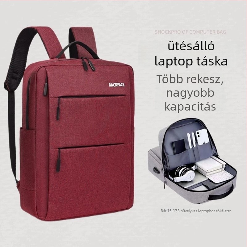 Laptop hátizsák - PU anyag, Oxford bélés, 2025 tavasz kiadás, férfiaknak
