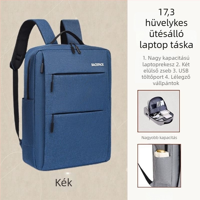 Laptop hátizsák - PU anyag, Oxford bélés, 2025 tavasz kiadás, férfiaknak