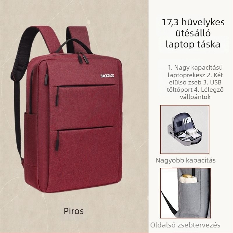 Laptop hátizsák - PU anyag, Oxford bélés, 2025 tavasz kiadás, férfiaknak