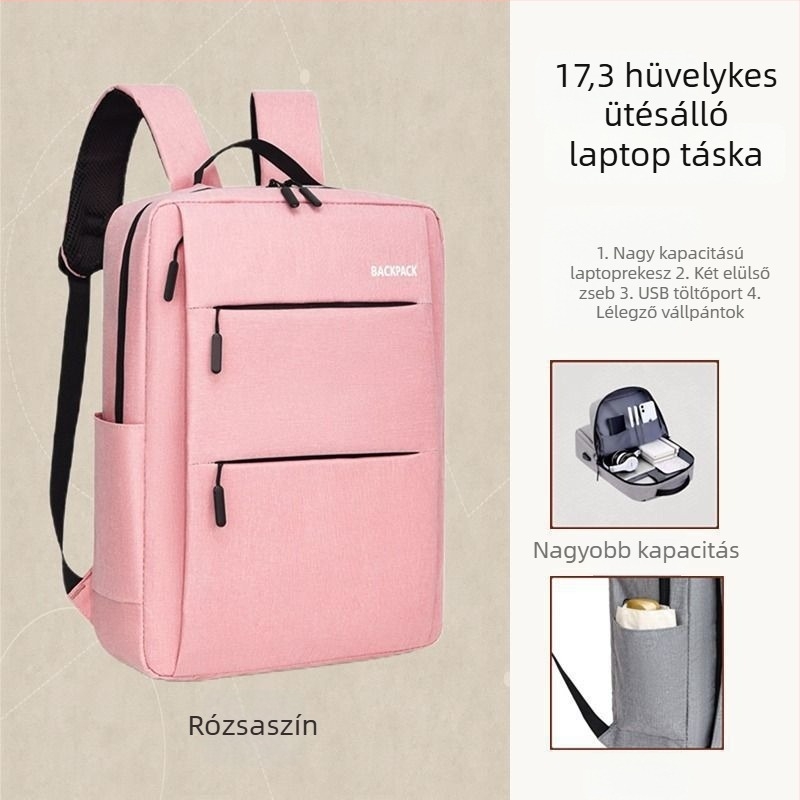 Laptop hátizsák - PU anyag, Oxford bélés, 2025 tavasz kiadás, férfiaknak