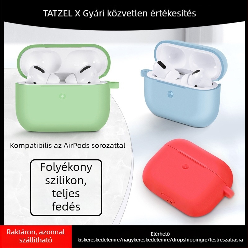 Tazo szilikon védőtok AirPods 4. generációhoz és AirPods Pro 2. generációhoz