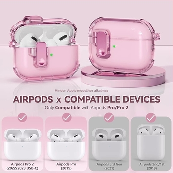 AirPods Pro 2 tok – TPU anyag, univerzális stílus, elektroplating felület, Apple-kompatibilis