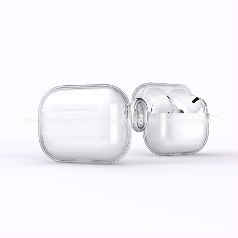 AirPods Pro 3 (2025) glitter védőtok, kemény héj, kompatibilis az 1–3 generációval