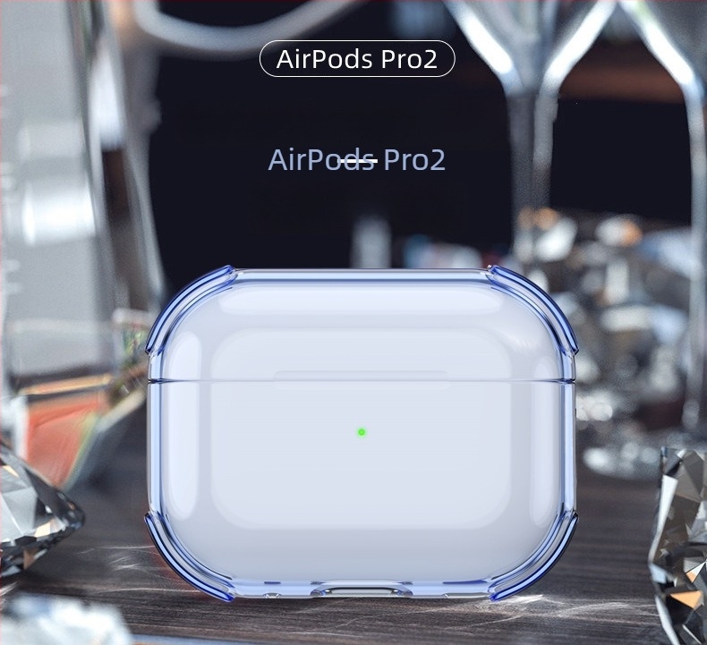 Átlátszó TPU tok AirPods Pro 3, AirPods 4 és AirPods Pro 2 számára