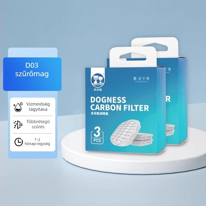 DOGNESS Macska- és Kutya Vízadagoló intelligens szenzorral, újratölthető, folyamatos vízáramlás
