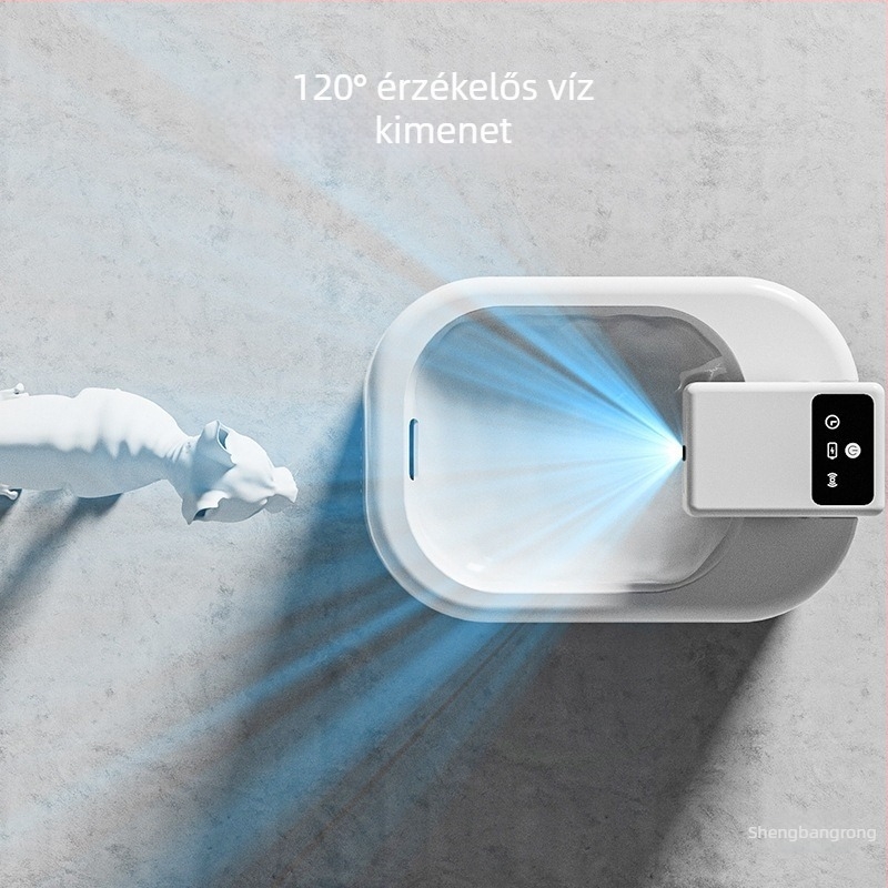 Intelligens szenzorral ellátott macska víz adagoló, csendes áramlás, szűrés, automata vízellátás macskáknak és kutyáknak, vezeték nélküli