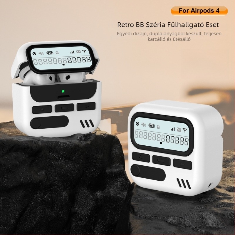 Apple AirPods Pro 2 védőtok, TPU+PC, Cartoon minta, permetezett felület, többfunkciós és hordozható, testreszabható