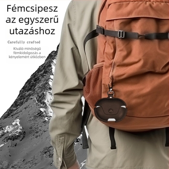 Huawei FreeClip2 klipszes vezeték nélküli Bluetooth fülhallgatókhoz védőtok, kézzel készített bőr, retro üzleti stílus