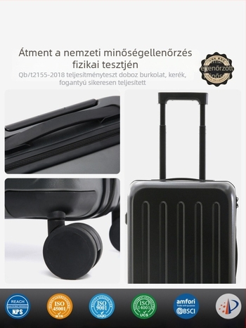 Utazótáska univerzális kerekekkel, ABS+PC anyag, vízálló, cipzáras nyitás, modell 903